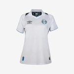 Camisa do Grêmio Oficial 2 2024 Jogadora Umbro - Feminina BRANCO/PRETO