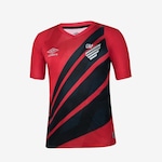 Camisa Cap Oficial 1 2024 Torcedor S/N Umbro - Masculina Vermelho/Preto