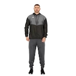 Agasalho com Capuz Kappa Lory Maggiore - Masculino PRETO/CINZA