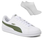 Kit Tênis Puma Up + Meia - Unissex BRANCO/VERDE