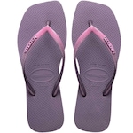 Chinelo Havaianas Slim Square Glitter - Feminino ROXO