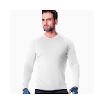 Camiseta Manga Longa Poker Skin - Masculina BRANCO