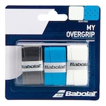 Overgrip My Grip X3 Preto Azul e Branco -  Babolat BRANCO