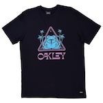 Camiseta Oakley Psy Frog Triangle Print Tee - Masculina PRETO