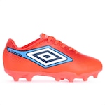 Chuteira de Campo Umbro Cannon - Infantil Coral