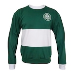 Blusão de Moletom sem Capuz do Palmeiras Retrô 1996 Betel - Masculino VERDE/BRANCO