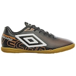 Chuteira Futsal Umbro Techno - Adulto PRETO/LARANJA