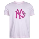 Camiseta New Era Slim New York Yankees - Feminina ROSA