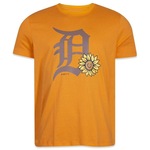 Camiseta New Era Slim Detroit Tigers - Feminina LARANJA CLARO