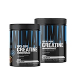 Kit 2X Creatina 200G 100% Pura Animal Monohidratada - Universal Nutrition Nao Se Aplica