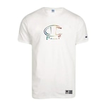 Camiseta Champion Malhão Rainbow Colors - Masculina BRANCO