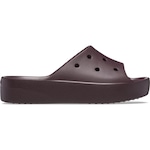 Sandália Crocs Classic Plataform Slide Dark - Unissex VINHO