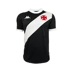 Camisa 1 do Vasco da Gama Kappa 2024 Dinamite Eterno - Infantil PRETO