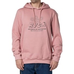 Blusão de Moletom com Capuz Rvca Gardener 280G Wt24 Masculino Rosa ROSA