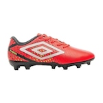 Chuteira de Campo Umbro Plasma - Adulto LARANJA/BRANCO