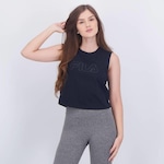 Camiseta Regata Fila Basic Outline - Feminina PRETO