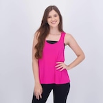 Camiseta Regata Selene Super Cavada - Feminina ROSA