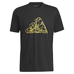 Camiseta Pass Rock Basketball - adidas - Masculina PRETO