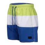 Shorts Swim Stripes Speedo - Masculino AMARELO ESC/AZUL ESC