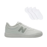 Tênis New Balance Bb80 + 3 Pares De Meias - Unissex BRANCO/CINZA