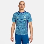 Camisa Nike Brasil Pré-Jogo Academy Pro - Masculina AZUL