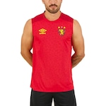 Camiseta Regata do Sport Aquecimento 2022 Umbro - Masculina VERMELHO