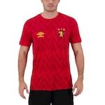 Camisa do Sport Recife Aquecimento 2021 Umbro - Masculina VERMELHO