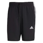 Short adidas Tradicional Chelsea 3 Listras Masculino PRETO/BRANCO