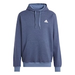 Blusão de Moletom com Capuz adidas Liso - Masculino AZUL ESCURO