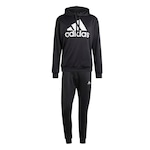 Agasalho com Capuz adidas Big Logo - Masculino PRETO/BRANCO