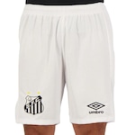 Calção do Santos Of. 1 2021 Umbro - Masculino BRANCO