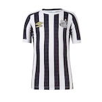 Camisa do Santos Of. 2 2021 Atleta Umbro - Masculina BRANCO/PRETO