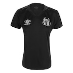 Camisa do Santos 2021 Umbro - Feminina PRETO