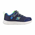 Tênis Skechers Comfy Flex Mini Trainer - Infantil AZUL ESC/VERDE