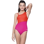 Maiô Body Assimétrico Juvenil Speedo LARANJA