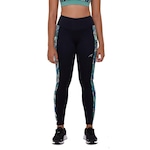 Legging Authen Grit Focus Relâmpago Feminina PRETO/AZUL