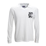 Camisa Manga Longa do Corinthians Liga Retro Inglês 1910 - Masculina BRANCO