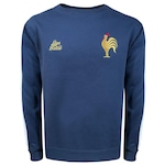 Blusão de Moletom Liga Retro França - Masculino AZUL ESCURO