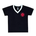 Camisa do Vasco da Gama 1934 Liga Retrô - Infantil PRETO