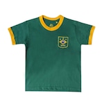 Camiseta do Brasil Verde Infantil - Liga Retro VERDE