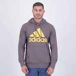 Blusão de Moletom adidas Big Logo com Capuz - Masculino CINZA