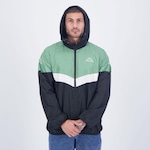 Jaqueta com Capuz Corta Vento Kappa Sport Logo - Masculina VERDE