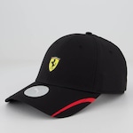 Boné Aba Curva Puma Scuderia Ferrari Sptwr Race Bb I - Strapback - Adulto PRETO