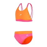 Biquíni Bicolor Assimétrico Speedo - Infantil LARANJA