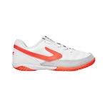 Chuteira de Futsal Topper Titanium X - Infantil Branco/Coral