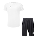 Kit Topper Camiseta + Calção Classic New - Masculino BRANCO/PRETO