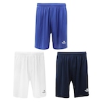 Kit de Calções Topper Classic New - Masculino - 3 unidades AZUL CLA/AZUL ESC