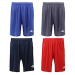 Kit de Calções Topper Classic New - Masculino - 4 unidades CINZA CLA/AZUL