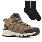 Kit de Bota Columbia Peakfreak II + Par de Meias - Masculino MARROM