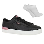 Kit Tênis Puma Jada - Feminino + Par de Meia PRETO/ROSA